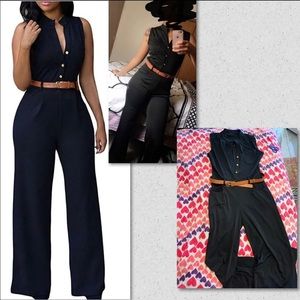 Jumpsuit with belt